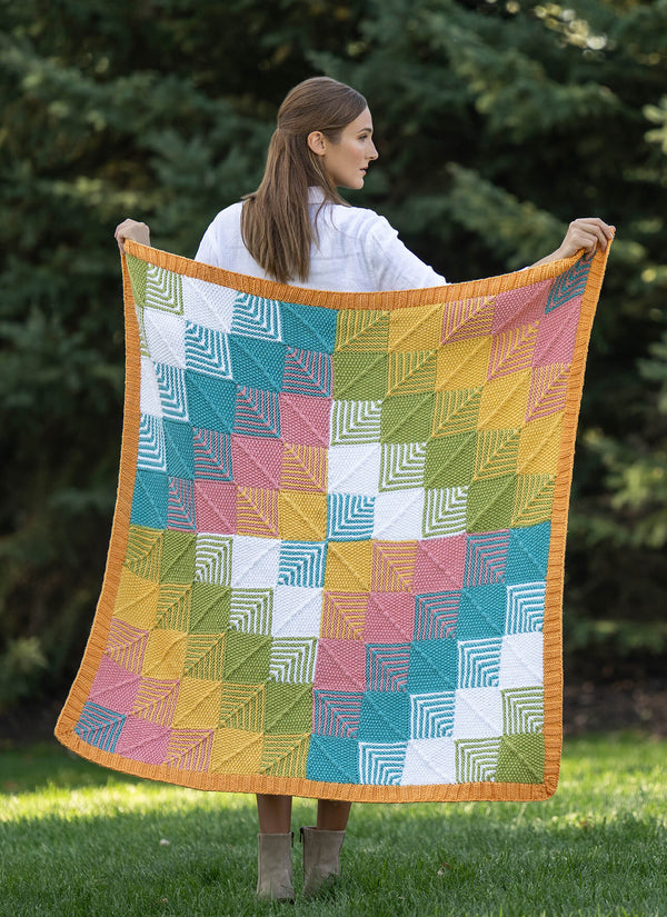 tricot collection カシミヤ アンサンブル A Noro Malvinas & Viola Pattern - Pastel Tiles Blanket (PDF