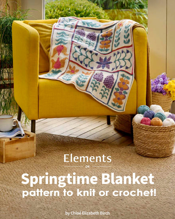Springtime Blanket by Chloé Elizabeth Birch - Knit or