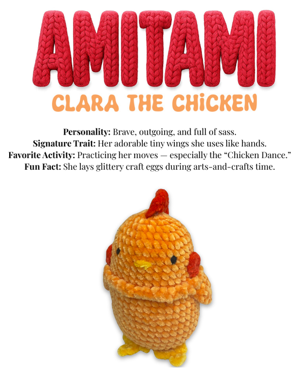 Clara the Chicken - Amitami by Lykke - Yarn Loop