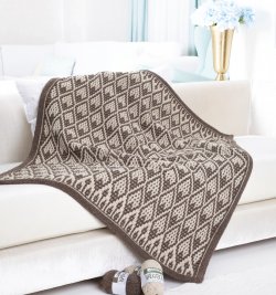 Mosaic Crochet: Modern Blankets in Overlay Mosaic by Ana Morais Soares