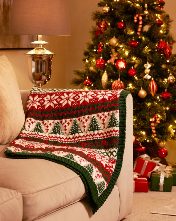 アーツ&サイエンス　JO GORDON 羊毛100%ウール　ニット　フリー woodside_fair_isle_festive_bla