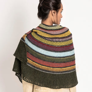 14 Color Woolstok Light Shawl by Mary Pranica