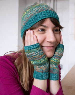 Bernadette Hat and Mitts by Sarah E. Chapman