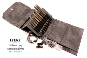 LYKKE - Driftwood Long 5.5-7.5" Interchangeable Needle Set (US 7-17)
