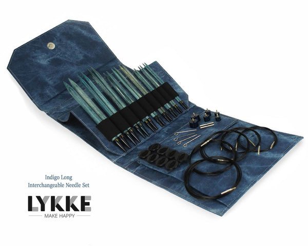 Lykke Indigo 5 Interchangeable Circular Knitting Needle Set — Roxanne's