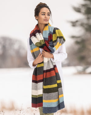 14 Color Woolstok Light Wrap by Virginia Sattler-Reimer