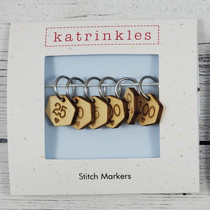 Katrinkles - Cast-On Counting Numbers Stitch Marker Set