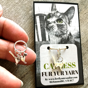 Cat Origami Stitch Marker by Firefly Notes