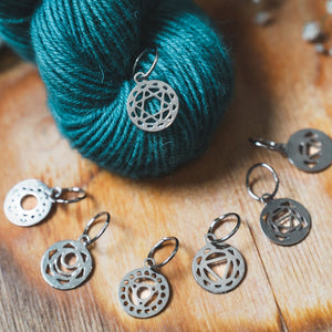 Knitter's Pride - Mindful Sterling Silver Chakra Stitch Markers