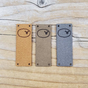 Katrinkles - Faux Suede Sheep Foldover Tags