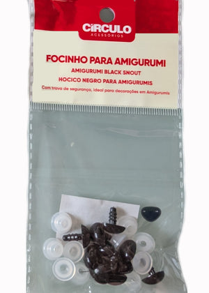 Circulo - Safety Nose for Amigurumi Black 10mm