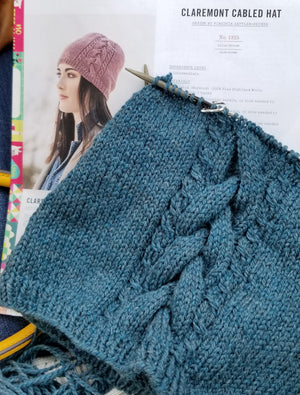 Claremont Cabled Hat by Virginia Sattler-Reimer