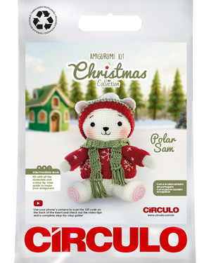 Polar Bear Sam Amigurumi Kit by Caren Kluska