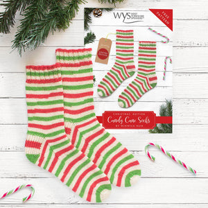 Candy Cane Socks by Winwick Mum