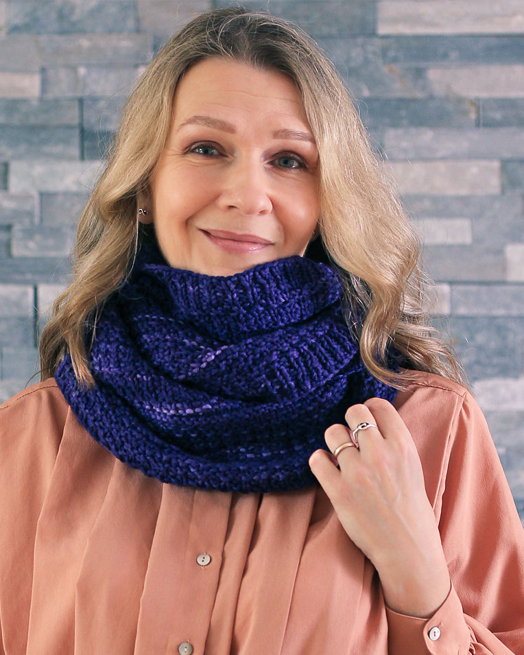 Courser Loop Long Cowl by Jennifer Dassau