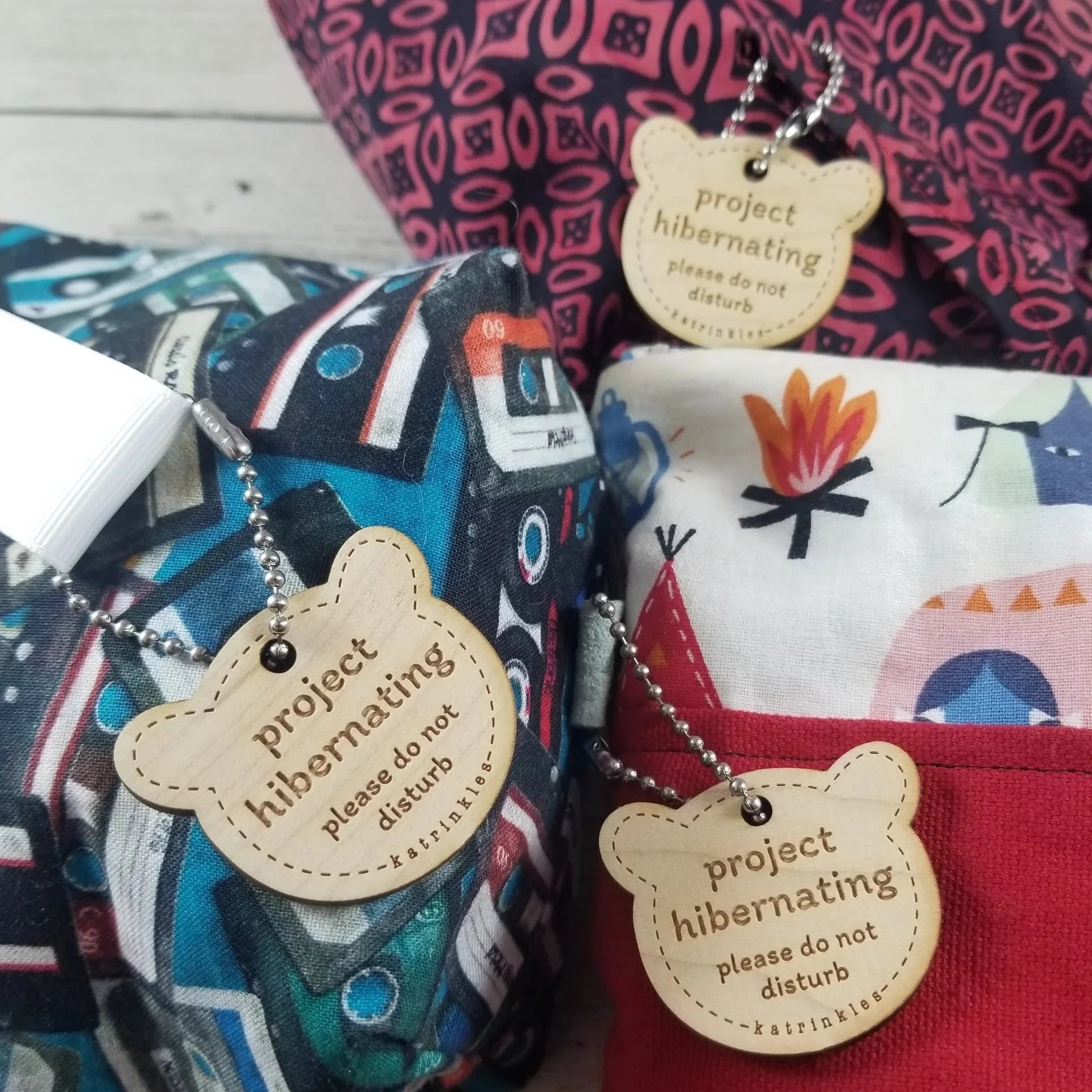 Katrinkles - "Project Hibernating" Bear Bag Tags