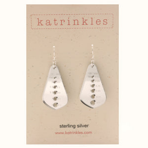 Katrinkles - Rain Drop Needle Gauge Earrings