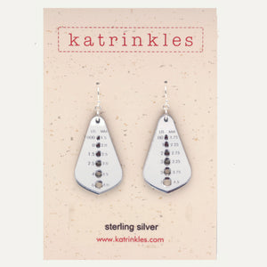 Katrinkles - Rain Drop Needle Gauge Earrings