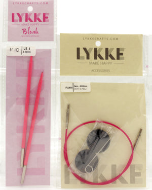Lykke - Interchangeable Pink Swivel Cables