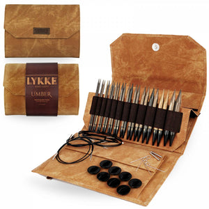 LYKKE - Umber 5" Interchangeable Needle Set (US 4-17) PRE-ORDER