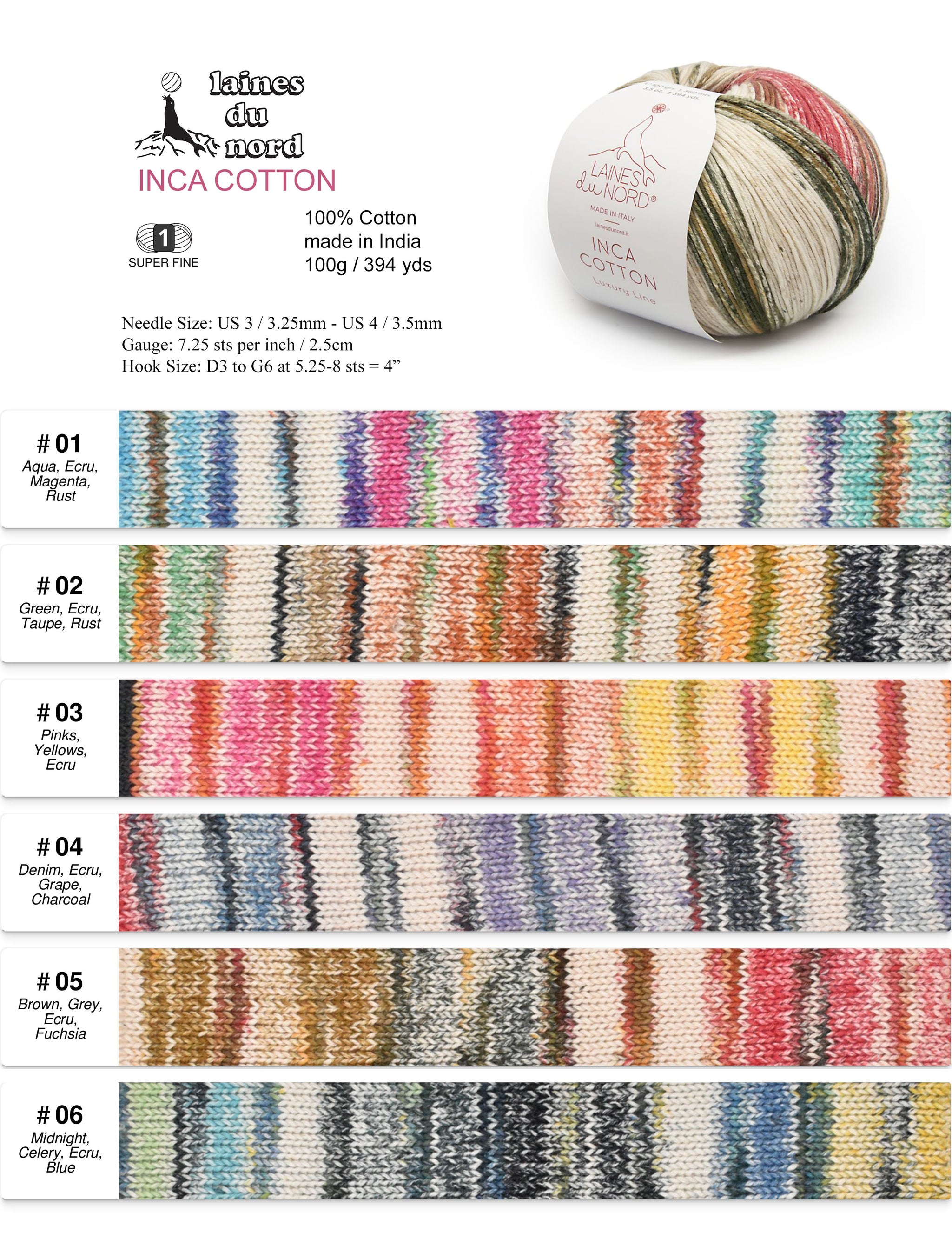 Inca Cotton Knitted Pants by Laines du Nord