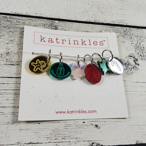 Katrinkles - Gingerbread Acrylic Stitch Markers Set