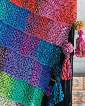 Timeless Noro Knit Blankets: 25 Colorful & Cozy Throws
