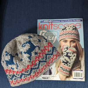 Dancing Deer Hat & Mittens by Erica Mount