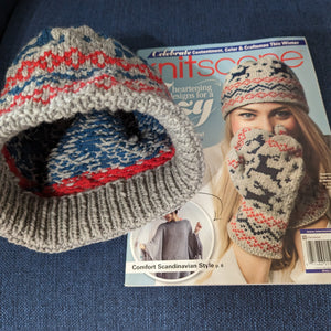 Dancing Deer Hat & Mittens by Erica Mount