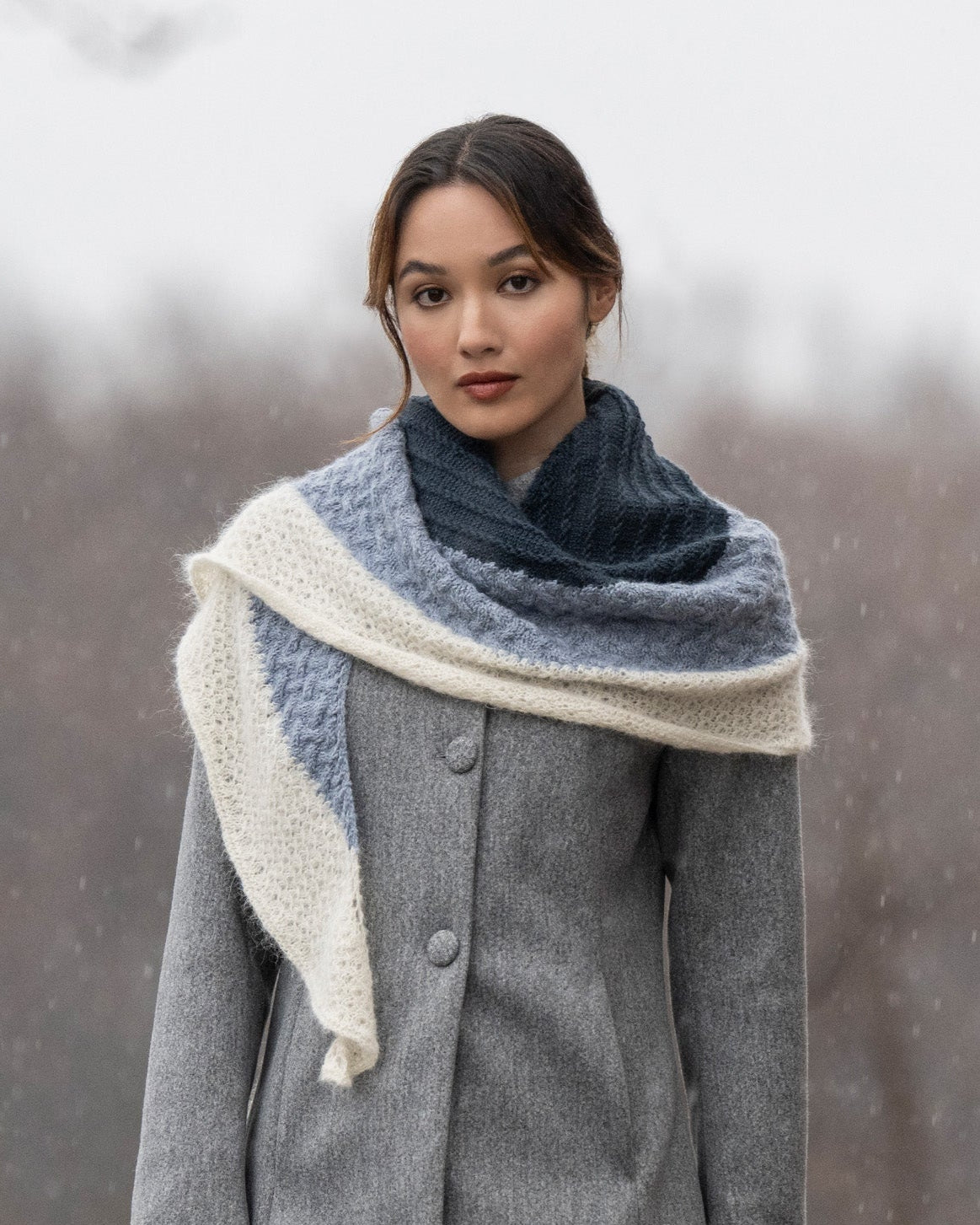 Ocean Ombré Shawl by Mary Beth Kelso - Main Image