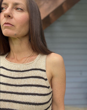 Perfect Striped Tank by SweaterFreak Knits