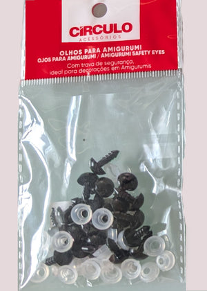Circulo - Safety Eyes Black 10mm