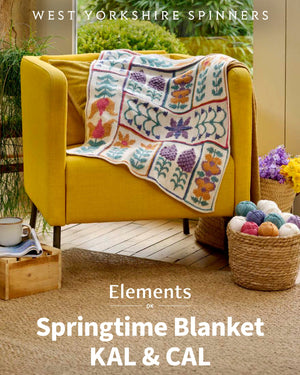Springtime Blanket by Chloé Elizabeth Birch - Knit or Crochet!
