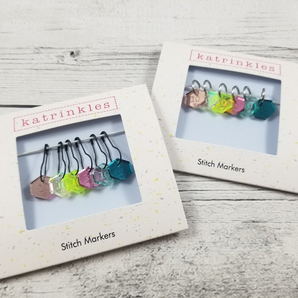 Katrinkles - Cast On 10's Counting Acrylic Stitch Markers
