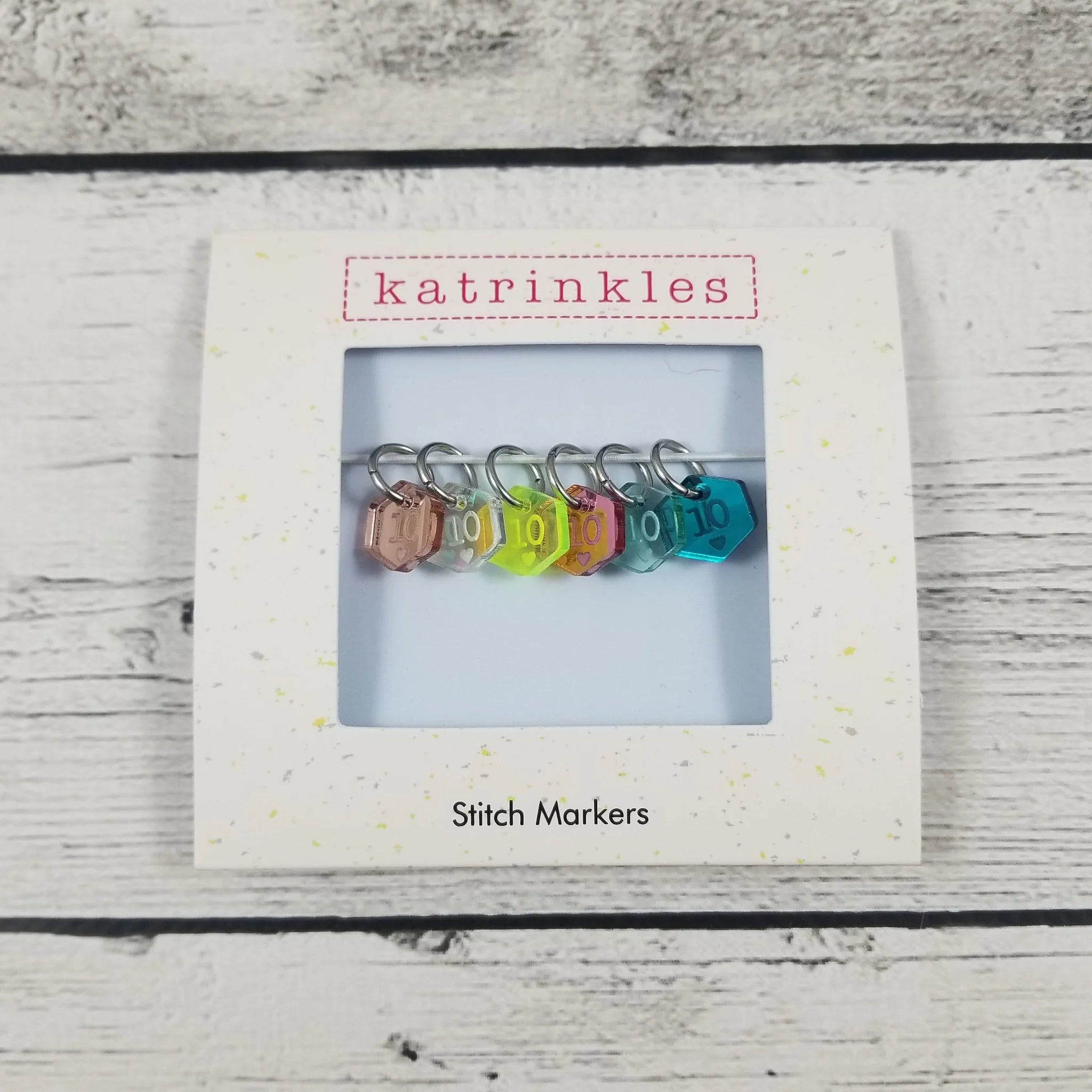 Katrinkles - Cast On 10's Counting Acrylic Stitch Markers