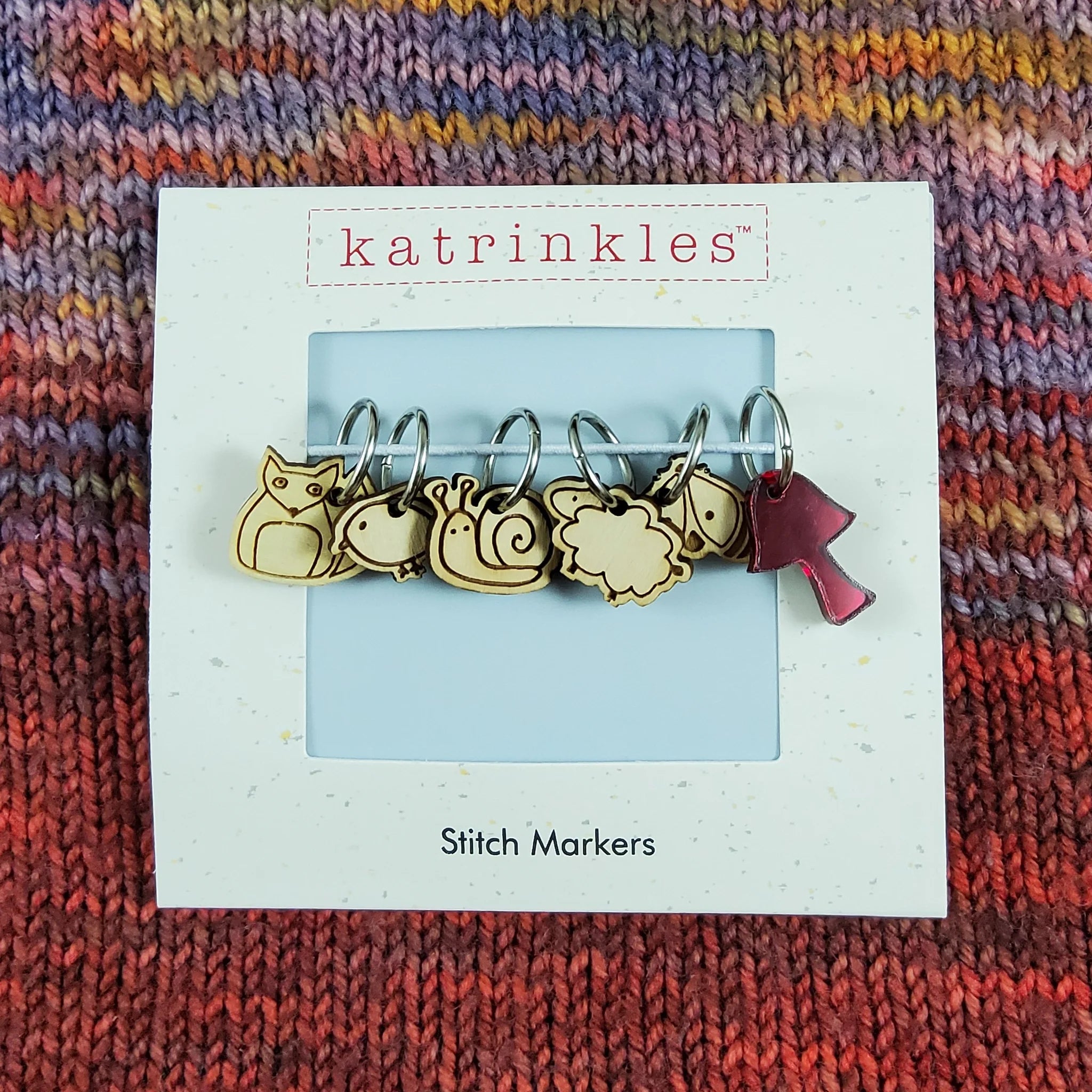 Katrinkles - Woodland Stitch Marker Set - Yarn Loop