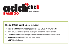 Addi - Click Bamboo Set PRE-ORDER