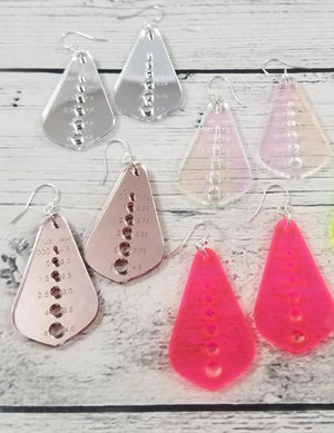 Katrinkles - Rain Drop Needle Gauge Earrings