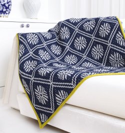 Mosaic Crochet: Modern Blankets in Overlay Mosaic by Ana Morais Soares