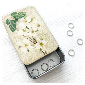 Firefly Notes - Dogwood Flowers & Green Moth Tin