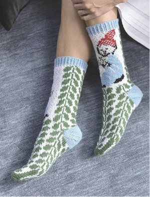 Knitted Moomin Socks edited by Linda Permanto