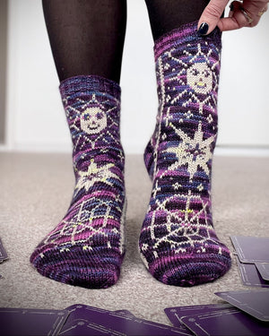 Joyful Colorwork Socks by Charlotte Stone