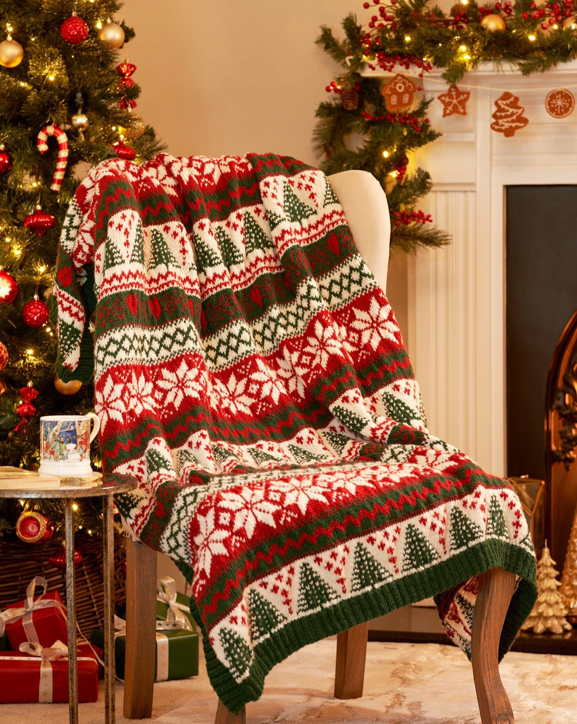 Festive throw clearance