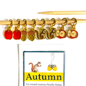Autumn Stitch Markers 8pk by Firefly Notes