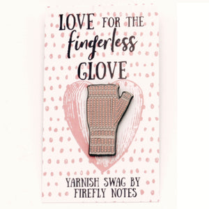 Fingerless Glove Enamel Pin by Firefly Notes