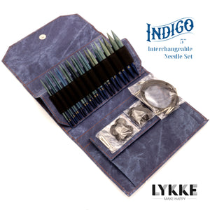 LYKKE - Indigo 5" Interchangeable Needle Set (US 4-17)