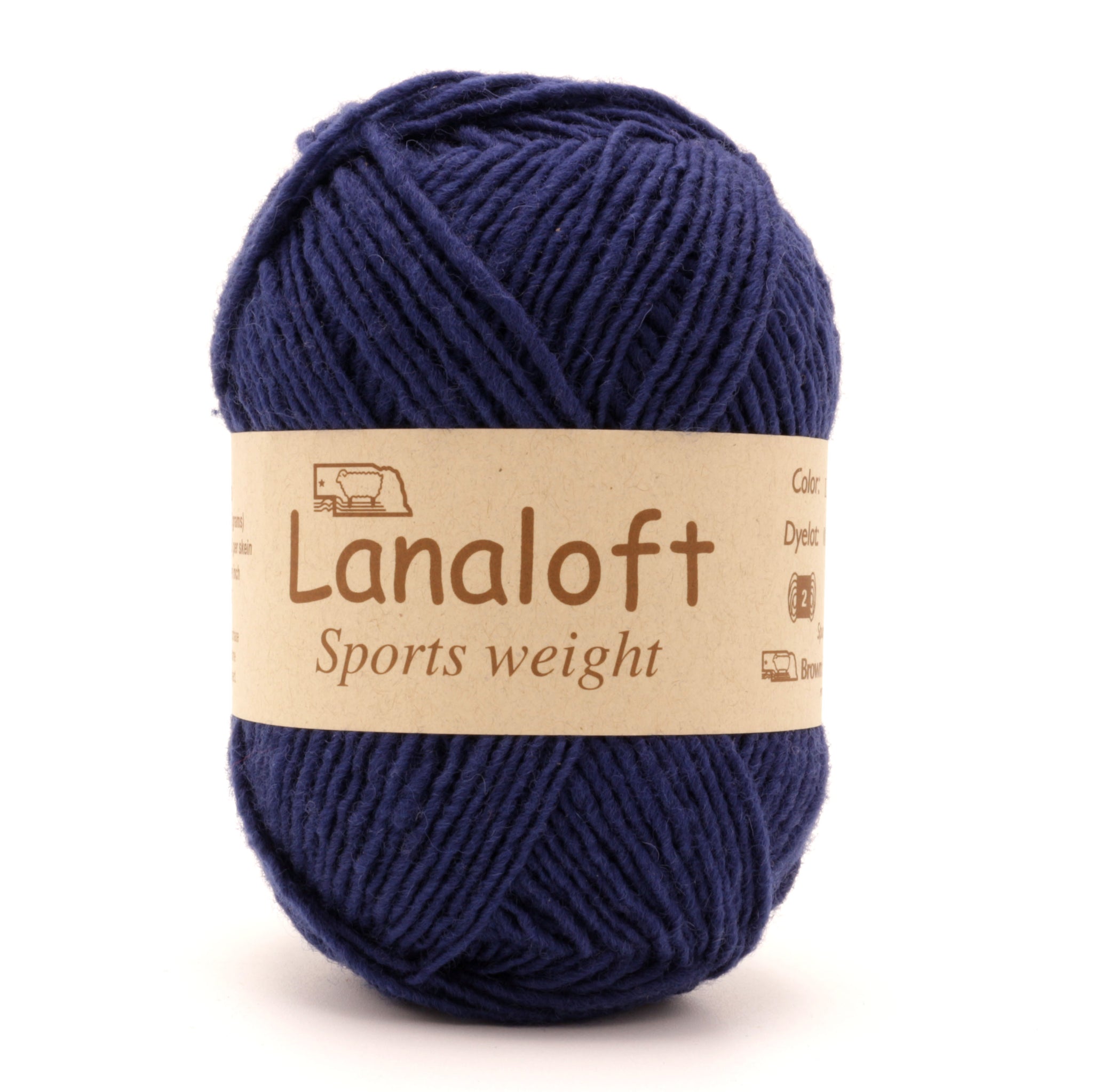 Brown Sheep Lanaloft Sport - Dark Mahogany - Fiber to Yarn