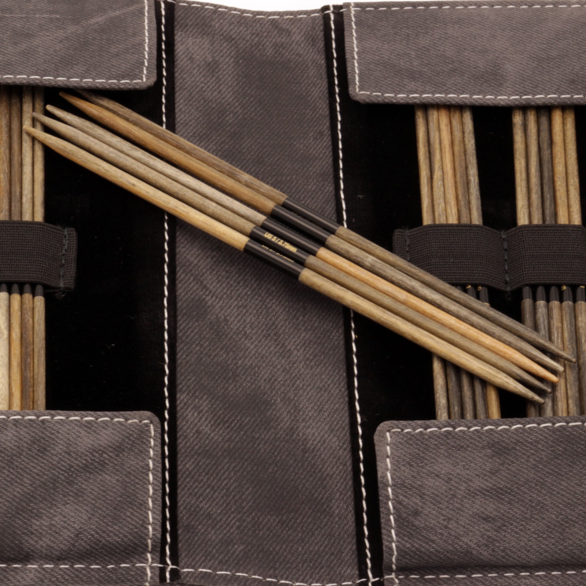 LYKKE - Driftwood 6 Double-Pointed Knitting Needle Set US 6-13