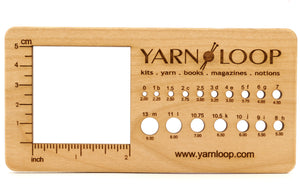 Katrinkles - Yarn Loop 2" Swatch Gauge & Needle Gauge
