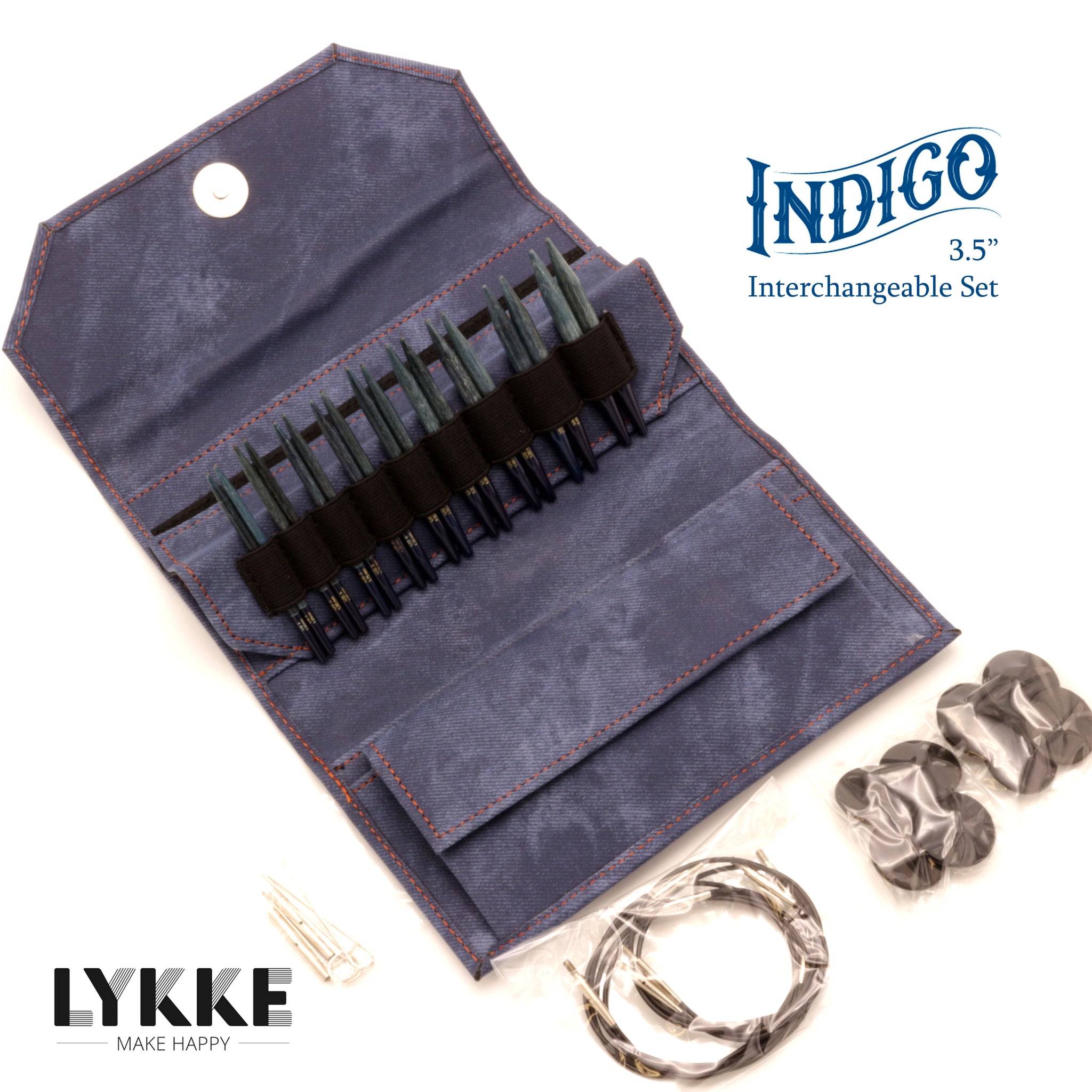 1 piece Lykke Indigo 3.5 inch (7cm) Interchange Circular Needle
